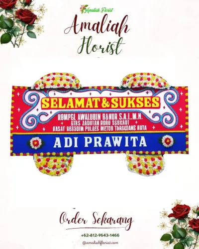 Karangan Bunga Ucapan Selamat di Simomulyo